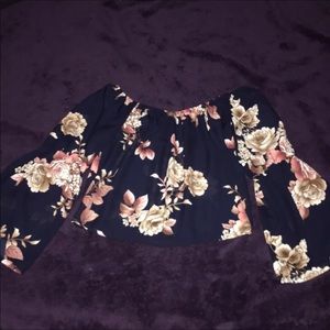 Floral crop top